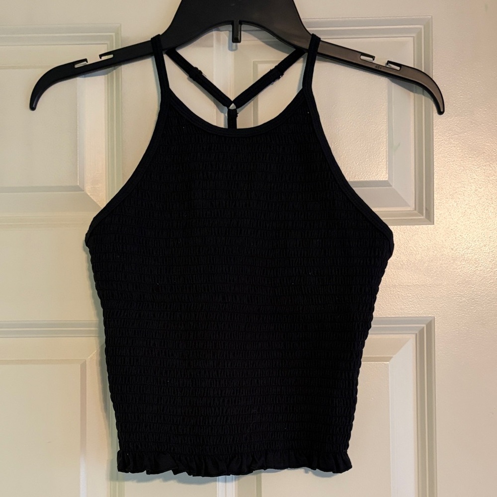 SO Black Sleeveless Women's Top